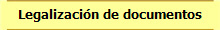 Legalización de documentos